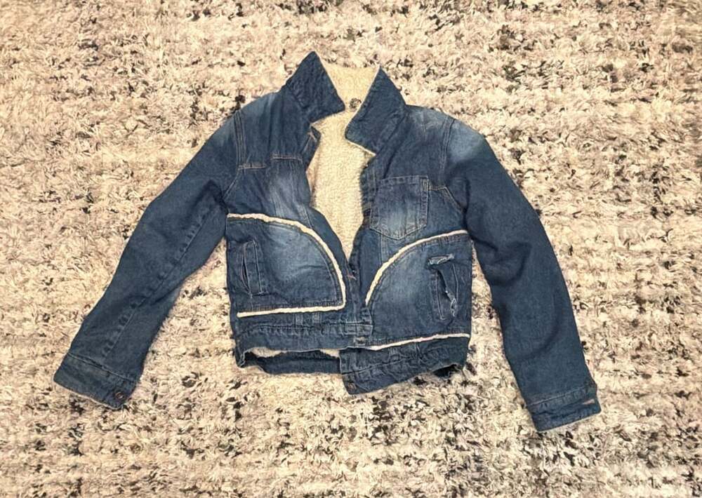 SHASHA Denim Jacket Sherpa Lined